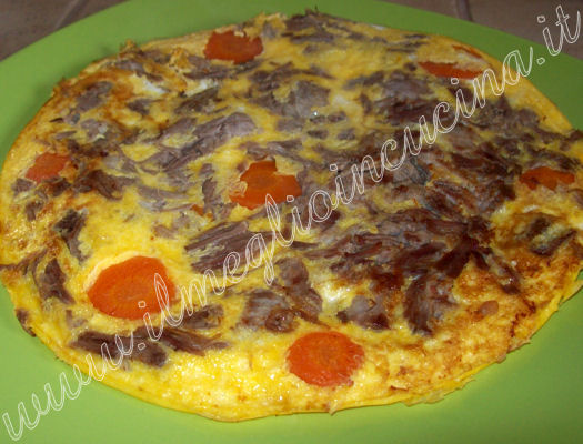 Meat omelette