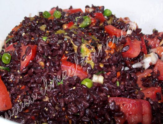 Black Venus rice salad