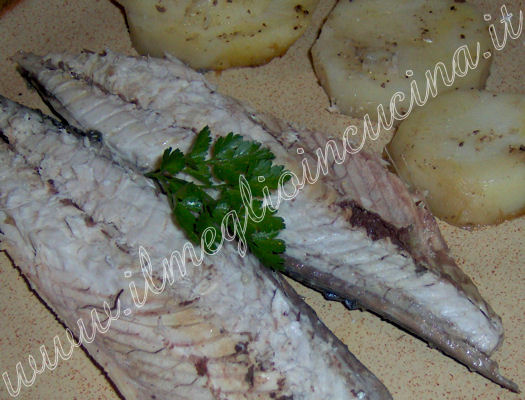 Oven cooked mackerel with potatoes